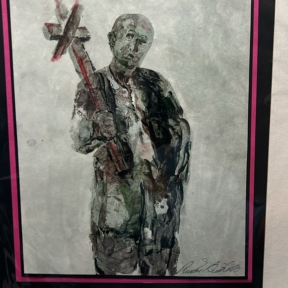 Richard Benedetti Signed Painting “Le Precheur” - Picture 2 of 4